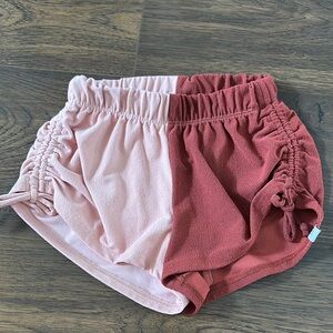 Two-Tone Pink and Red five dance wear Shorts